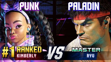 Sf Punk Ranked Kimberly Vs Paladin Ryu High Level Gameplay