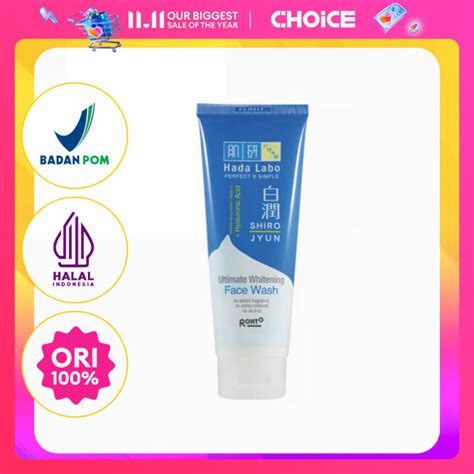 Hada Labo Shirojyun Ultimate Whitening Face Wash Gr Lazada Indonesia