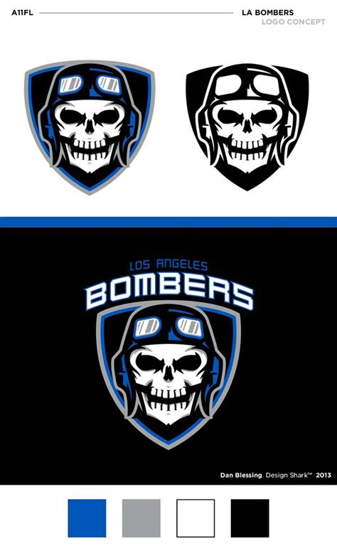 A11fl Unused Concept La Bombers On Behance Sports Logo Inspiration