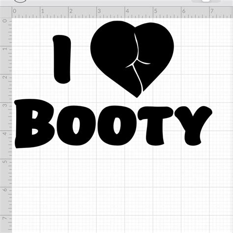 I Heart Booty Car Truck Vinyl Decal Sticker Etsy