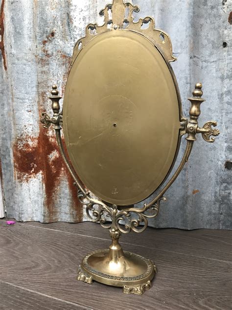 Gold Vintage Dressing Table Mirror Reclectic