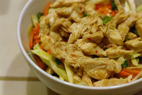 Laine S Recipe Box Warm Asian Cabbage Salad With Chicken