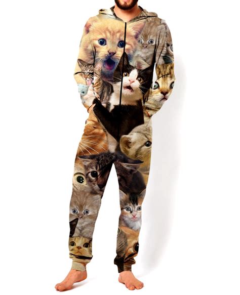 Surprised Cats Onesie Cat Onesie Surprised Cat Cat Jumpsuit