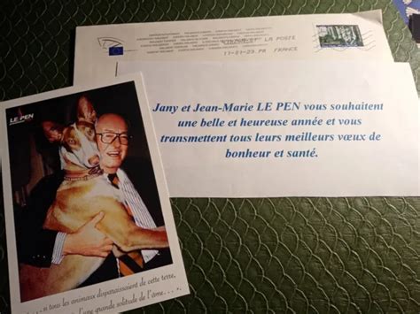 VOEUX 2023 DE Jean Marie Le Pen EUR 5 99 PicClick FR