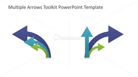 Multiple Curved Arrows Toolkit Presentation Slidemodel