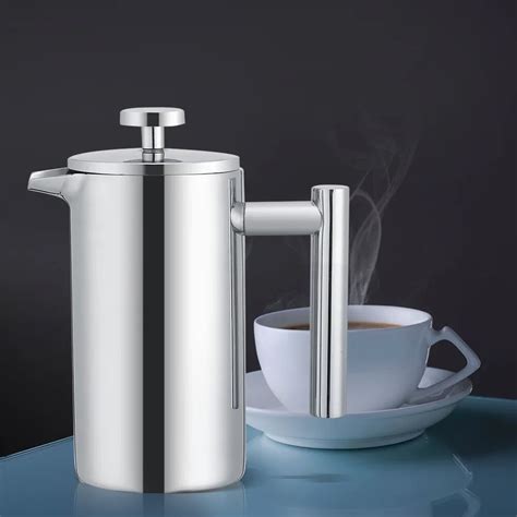 Cafetière Cafetière à Double paroi de 350ML En acier inoxydable