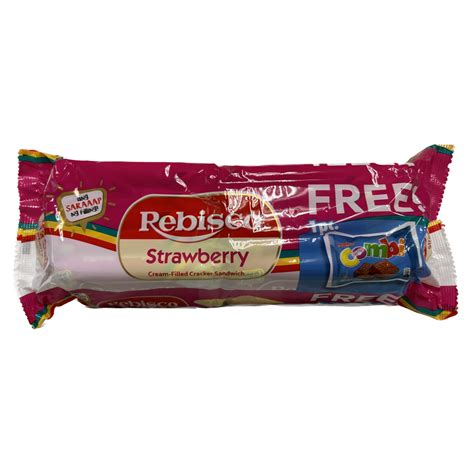 Rebisco Strawberry Cream Filled Cracker Sandwich 32g X 10 Packs