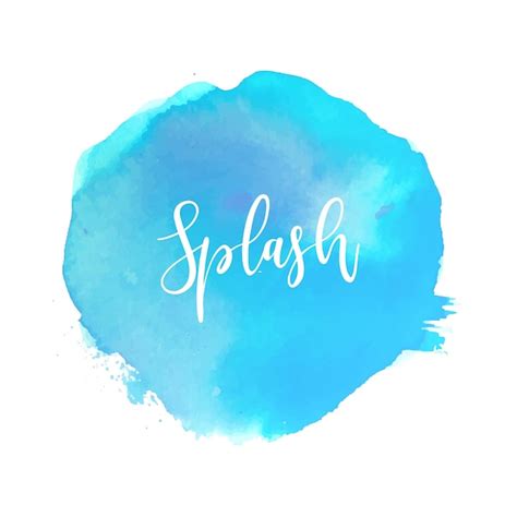 Abstrait Bleu Aquarelle Splash Vecteur Gratuite