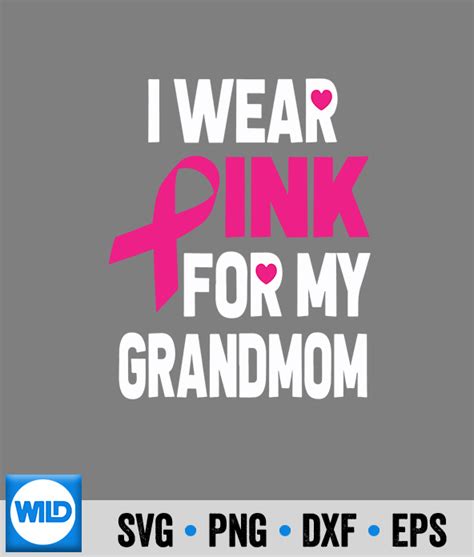 Breast Cancer Month Svg Breast Cancer Awareness Iwear Pink For My