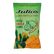 Julio's Chile Limon Corn Tortilla Chips - Shop Snacks & Candy at H-E-B