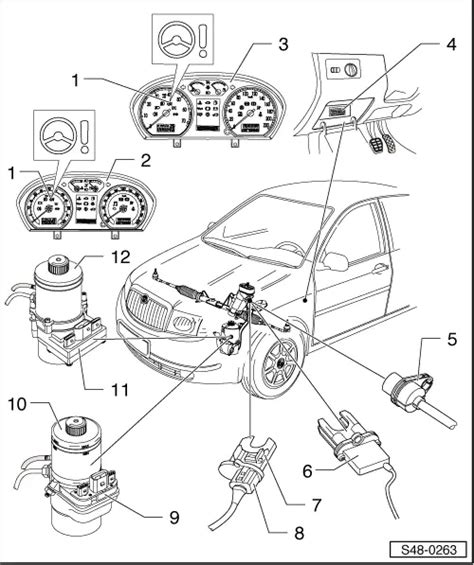 Skoda Workshop Manuals Fabia Mk Chassis Steering Electric