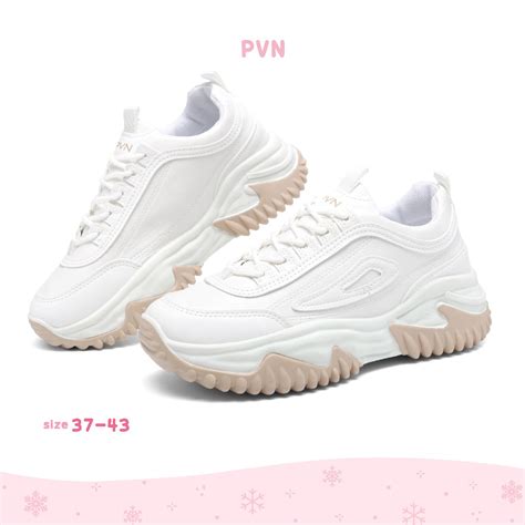 Jual Pvn Sungwoon Sepatu Sneakers Wanita Sport Shoes Cream Cream