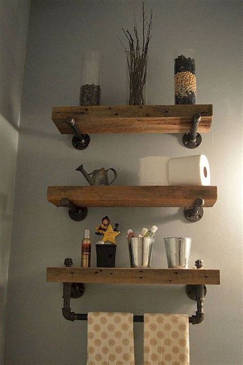 20 Unique Shelves Ideas For Bathroom Design Med Billeder Badeværelsesrenovering Land