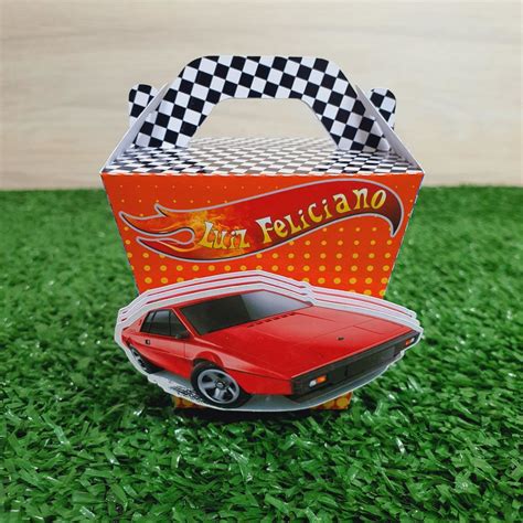 Kit Lembrancinhas Hot Wheels Caixas Elo