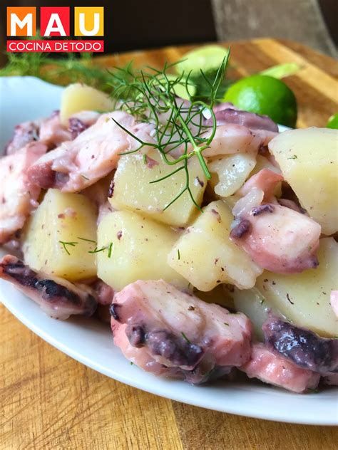 Ensalada De Pulpo Con Papa Mau Cocina De Todo