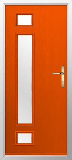 Solidor Rimini Timber Composite Door In Tangerine