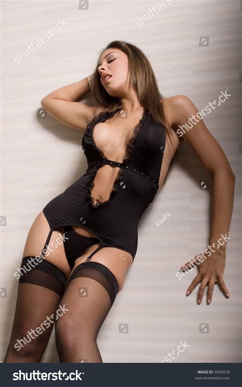 Sexy Woman Black Lingerie Stock Photo 3597018 Shutterstock