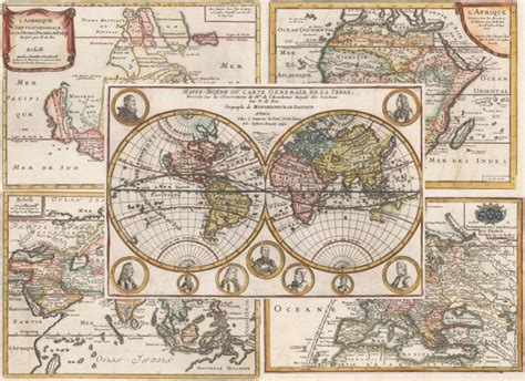 Old World Auctions Auction Lot Lot Of Mappe Monde Ou