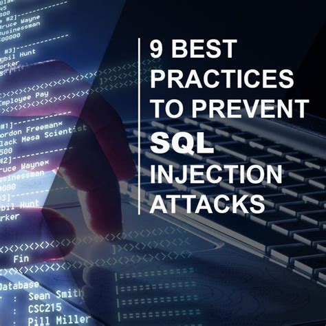 9 Best Practices To Prevent Sql Injection Attacks