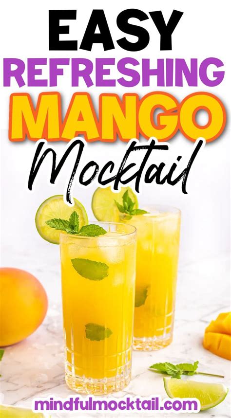 Mango Mocktail Recipe Mango Mocktail Recipes Mocktail Recipe