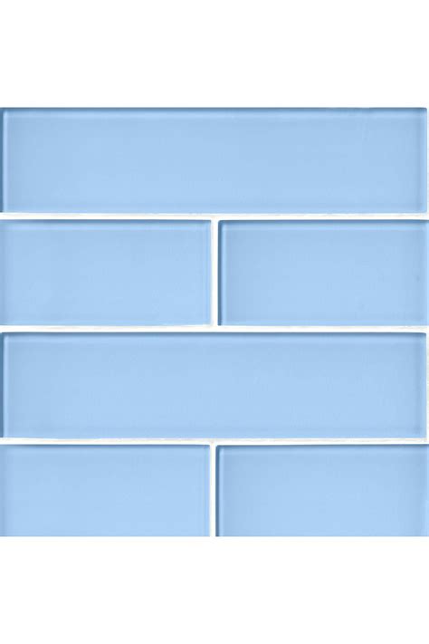 Glass Cornflower Subway Wall And Floor Tile 3 X 12 In Tile Floor