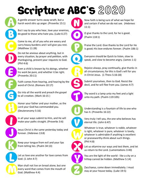 37 best ideas for coloring | Bible Abc Verses