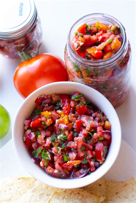 Homemade Spicy Chunky Salsa Recipe