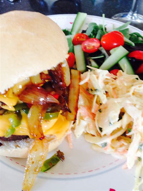 Double Crispy Chilli Cheese Burger With Home Made Coleslaw Tumblr Pics