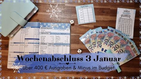 Wochenabschluss Januar I Minus Im Budget I Ber Ausgabeni