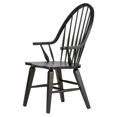 Elegant and Timeless Black Windsor Chairs with Arms – redboth.com