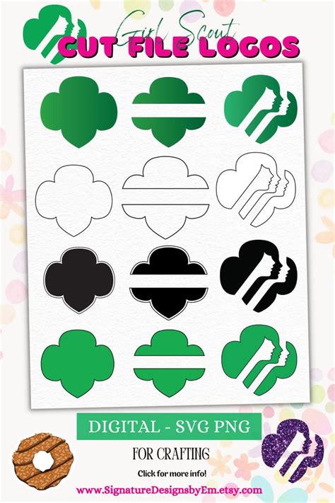 Girl Scout Svg Png Girl Scout Clipart Trefoil Girl Scout Logo Svg