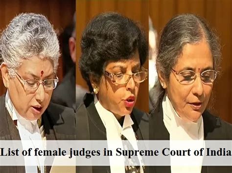 List Of Female Judges In Supreme Court Of India