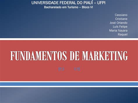 FUNDAMENTOS DE MARKETING Ppt Carregar