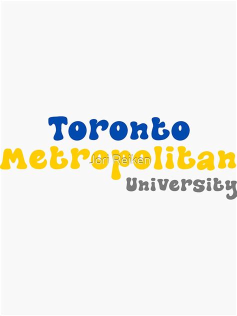 Toronto Metropolitan University Sticker By Jreiken Redbubble