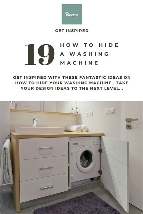 How To Hide A Washing Machine Ideas In Houszed