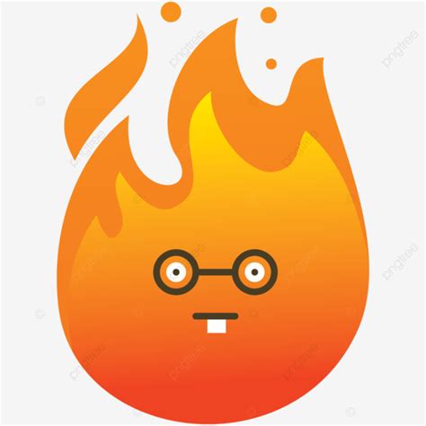 Expresión Friki Emoji Fuego Vector PNG Fuego Emoticono Adicto PNG y