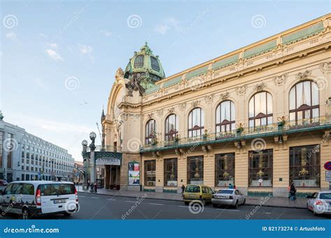 Municipal House, Czech Obecni Dum in Prague Editorial Stock Image ...