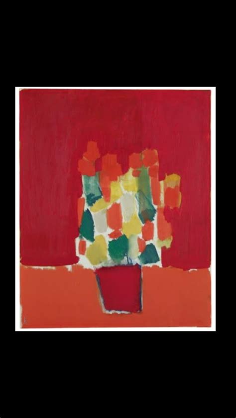 Nicolas De Staël Fleurs rouges 1952 Huile sur toile 81 3 x