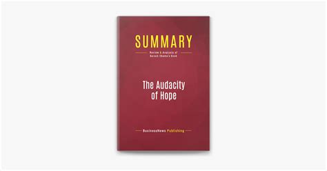 ‎Summary: The Audacity Of Hope on Apple Books