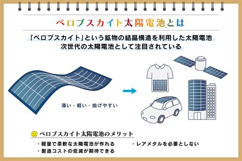 ペロブスカイト太陽電池とは？メリット・デメリットと次世代太陽電池がもたらす可能性：朝日新聞sdgs Action