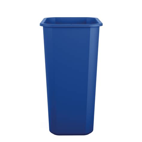 GuestSupply US Suncast Desk Side Wastebasket 10 Gallon Blue Recycle