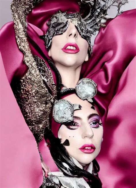 Lady Gaga Styled By Nick Knight Posing Renaissance Stable Diffusion