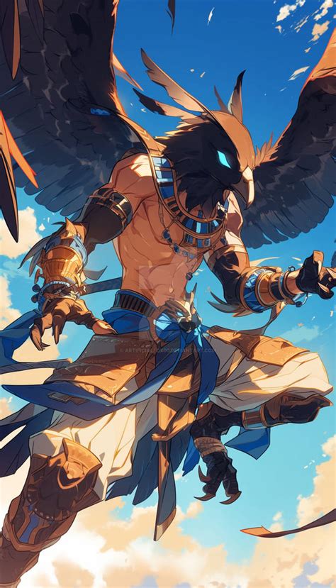 Horus God of Sky by artificialfox00 on DeviantArt