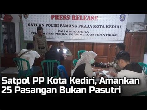 Satpol Pp Kota Kediri Lakukan Penyisiran Bubarkan Pesta Miras Dan