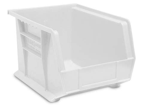 Plastic Stackable Bins 11 X 8 X 7 White S 12416w Uline