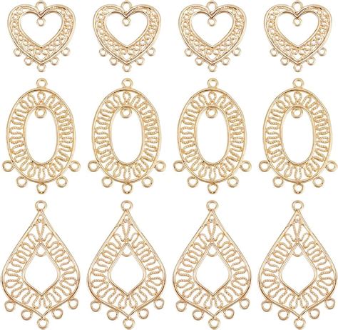 Amazon BENECREAT 12pcs 3 Styles 18K Real Gold Plated Brass