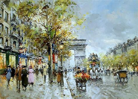 yxj053fD impressionism street scene Paris Painting in Oil for Sale