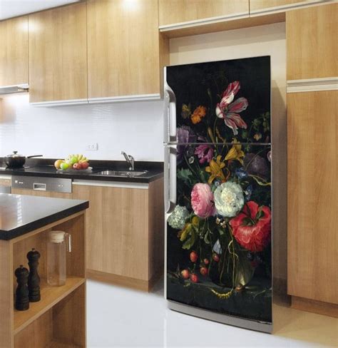 Fridge Wrap Still Life Gallery 2flowers Floral Fridge Decal Peel