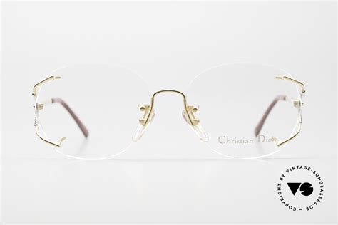 Glasses Christian Dior 2591 Rimless Frame From 1989