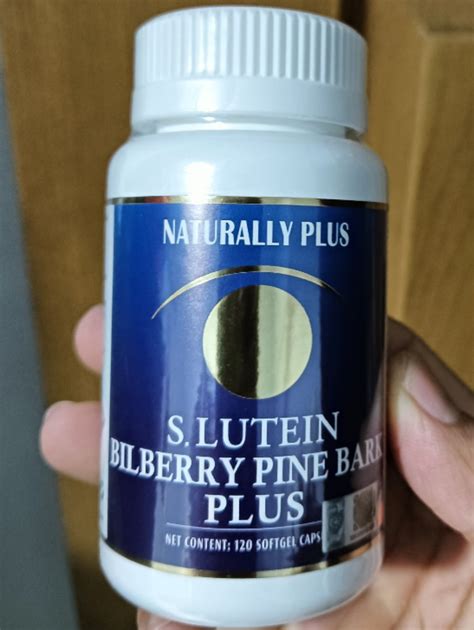 Naturally Plus S Lutein Bilberry Pine Bark Plus Health Nutrition